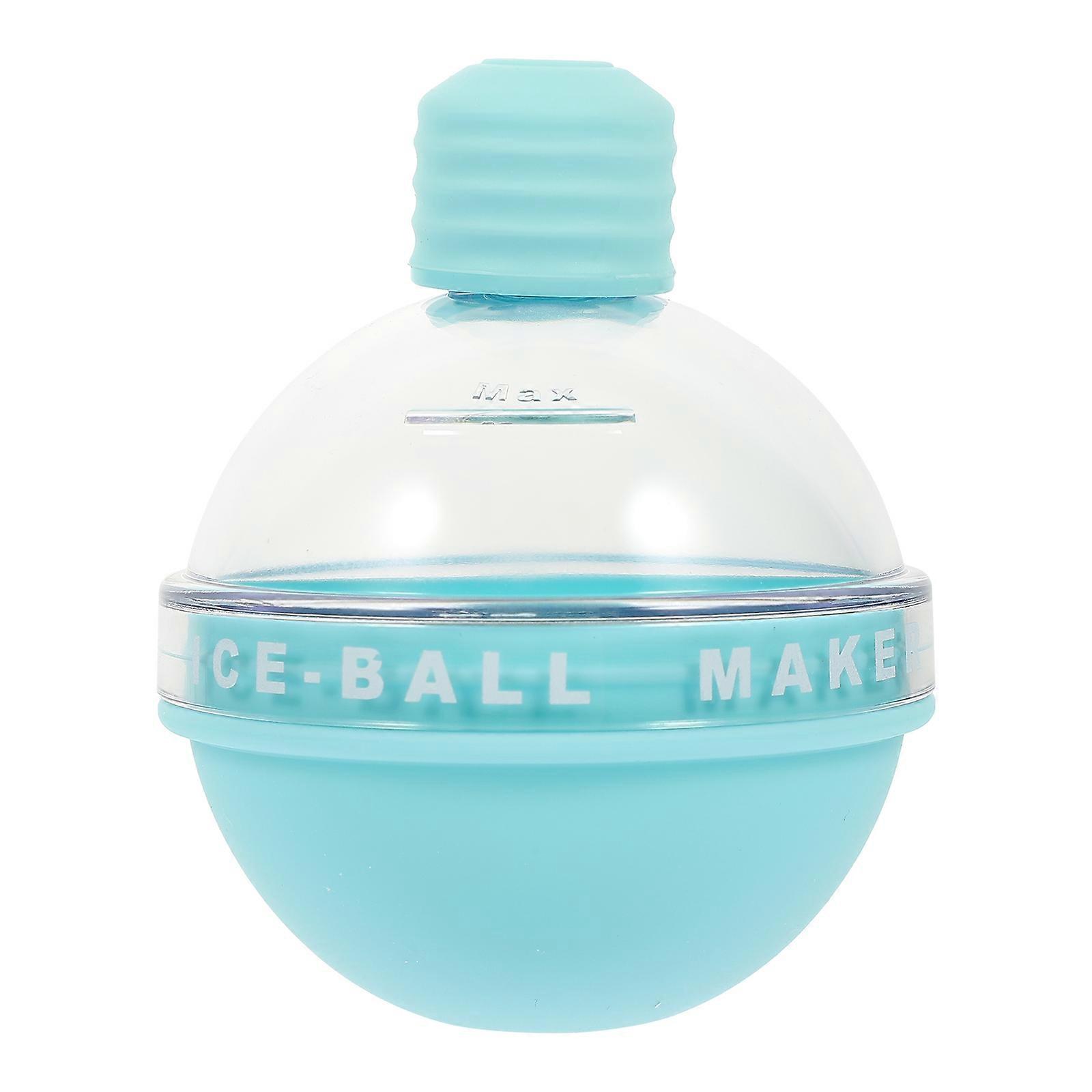 Creative Ice Ball Mold For Home Use With Leak-free Function And Sky-blue Color In 1 Set For Whiskey Drink Preparation