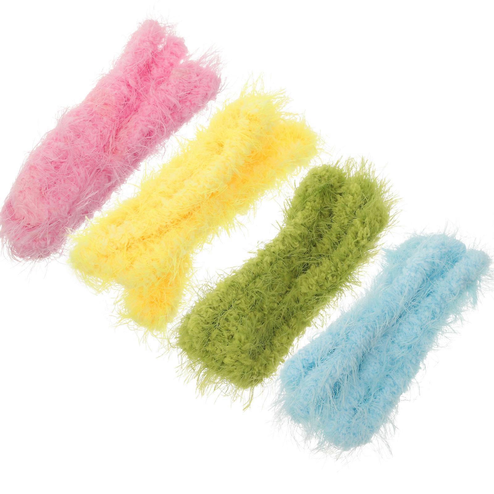 Verschiedene Farbe handgemachte Chenille Stem Craft Zubehör 4 Stück Ideal für den Heimwerkergebrauch Sicherer Kunststoff und