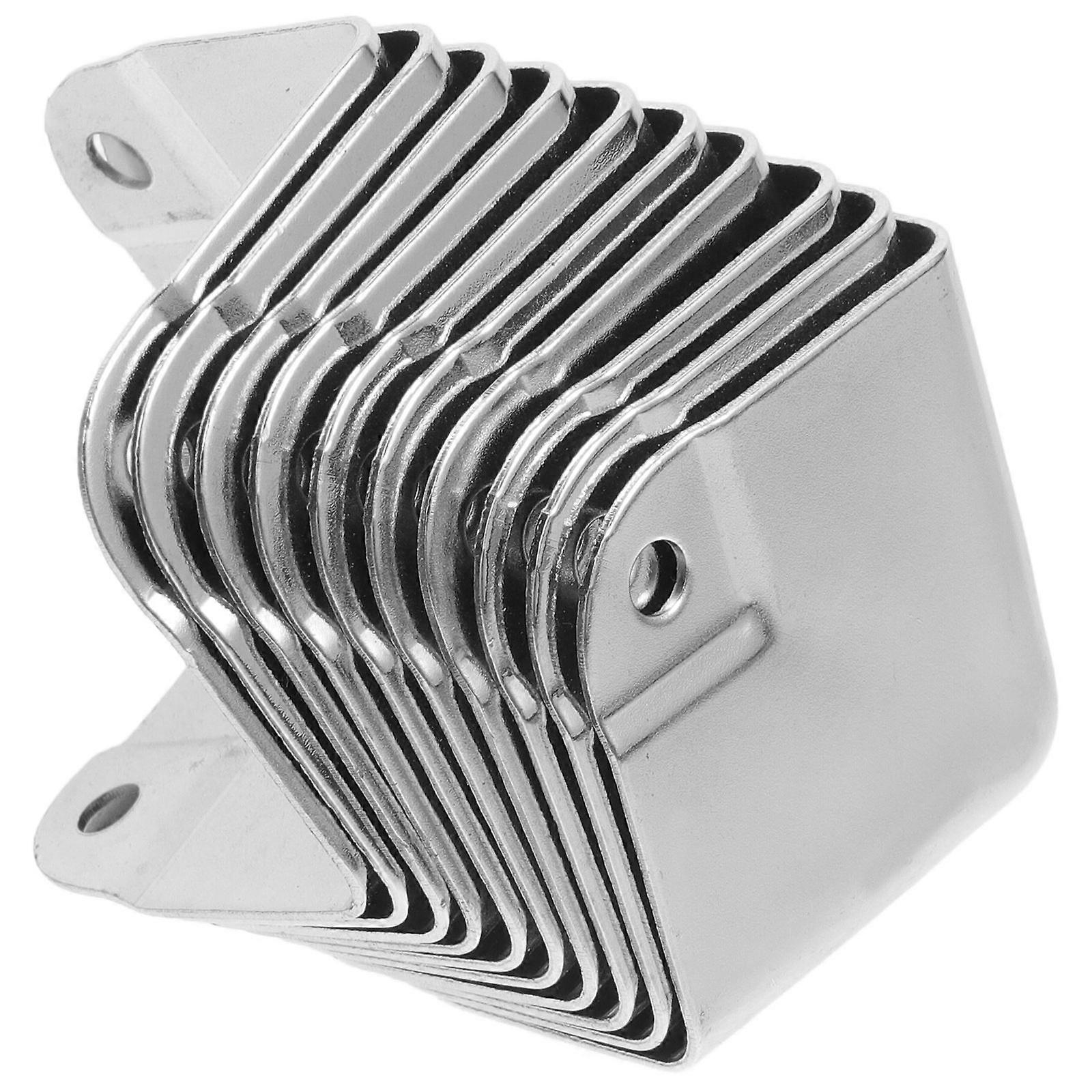 Safe Corner Protectors for Home Use Silver Iron Material 10pcs Table Guards for Furniture Packaging