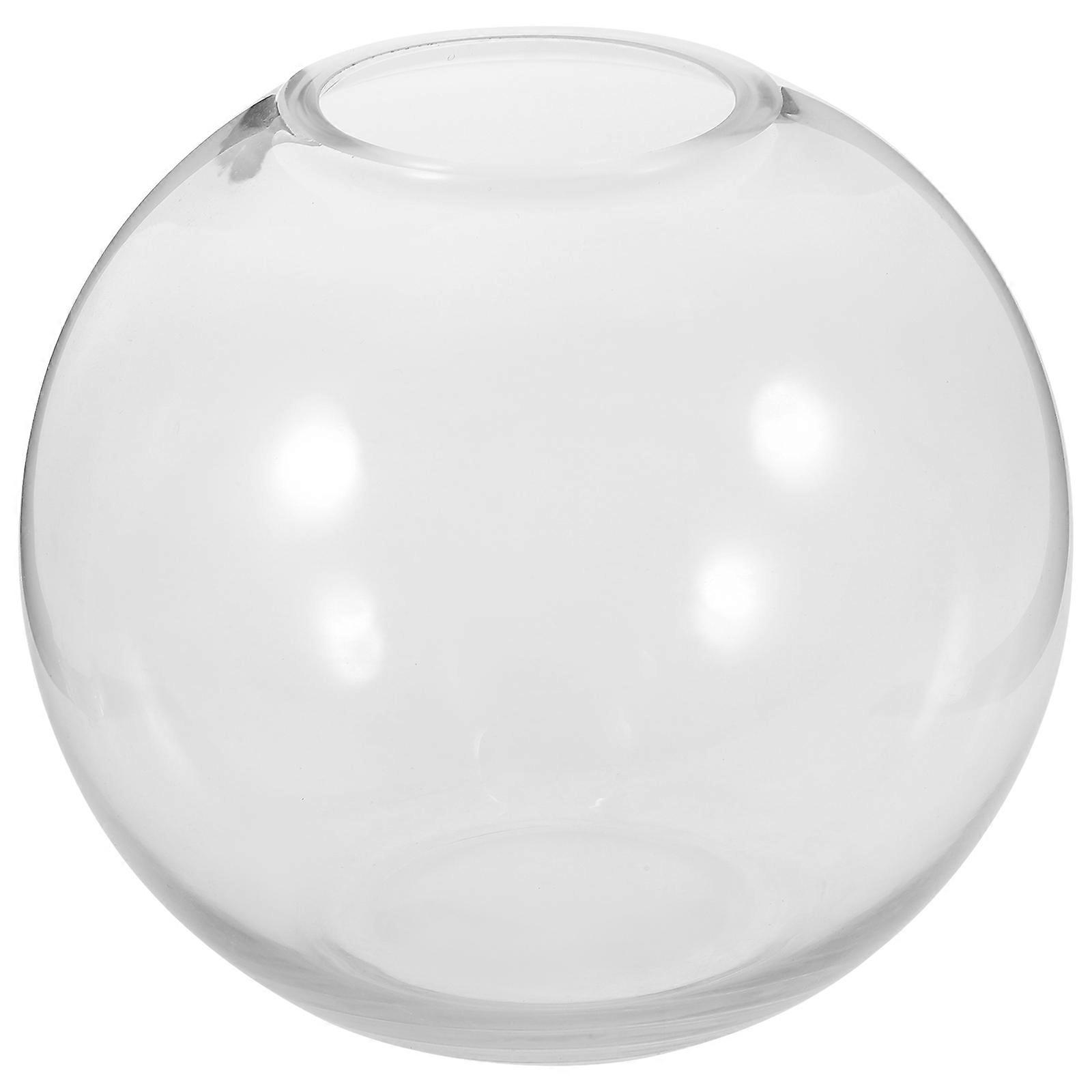 Durable Transparent Glass Bottle for Storage Use Perfect for Desktops Balconies or Offices 7 inches