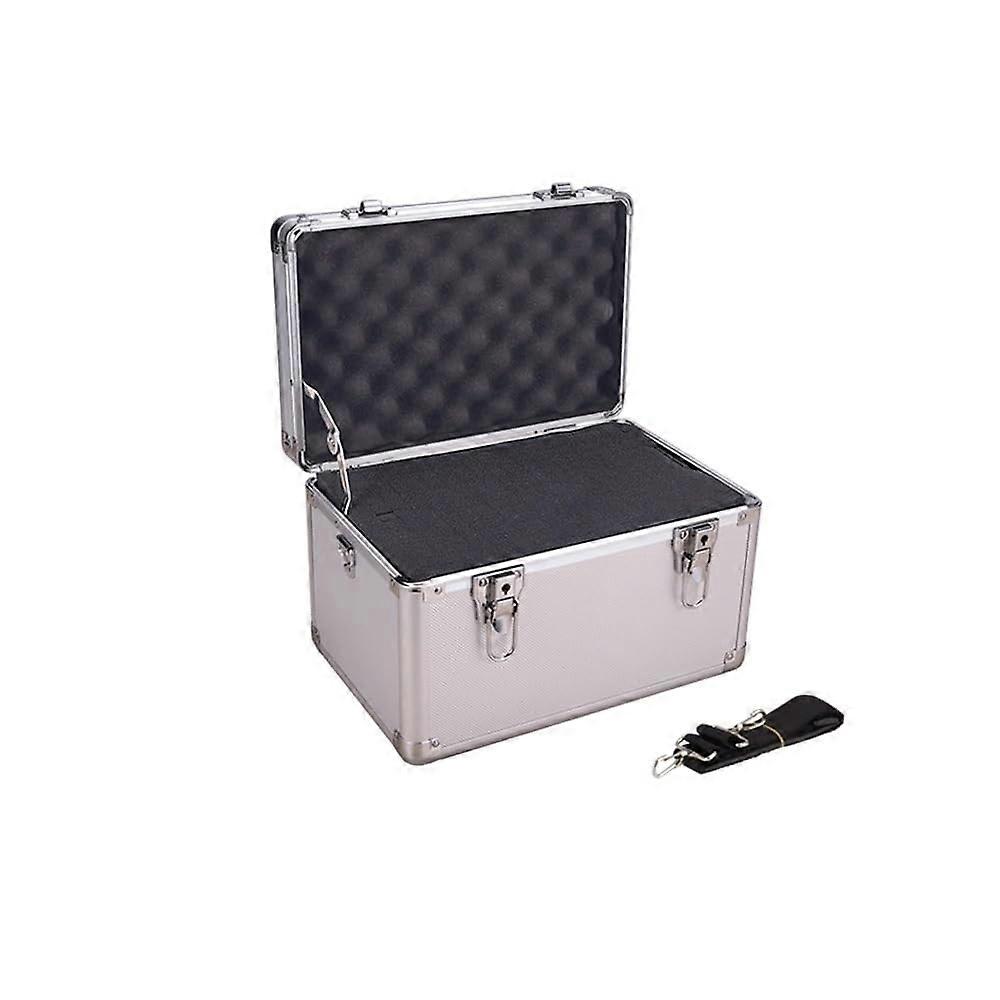 Toolbox Tool Case Multifunctional Tool Box with Large Capacity, Black