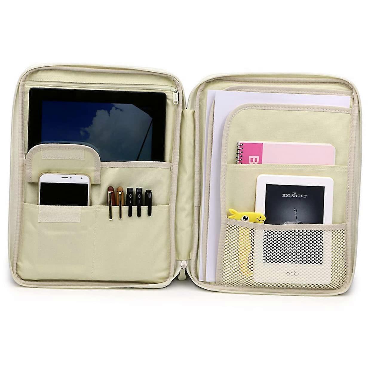 Multifunctional document bag Portable Organizer For business trips and meetings Zipper briefcase For women and men