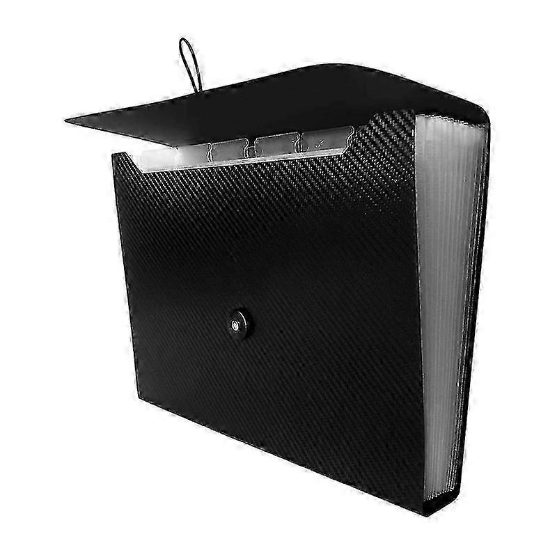 13 Pocket Expanding Folder Accordion Folder With Elastic Buckle Closure,a4 Paper File Organizer For School Office, 1pcs