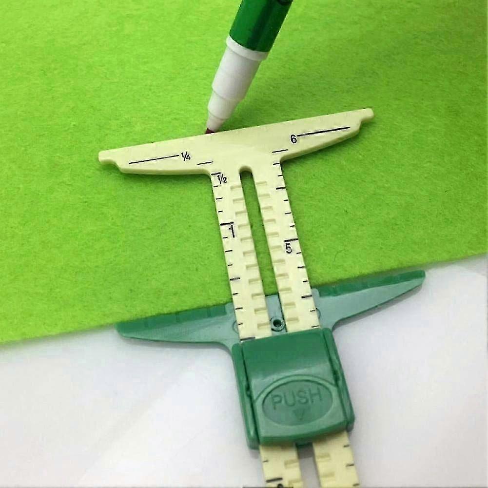 5-in-1 Sliding Sewing Gauge Tool for Buttonholes, Seam Allowance, and Measurements