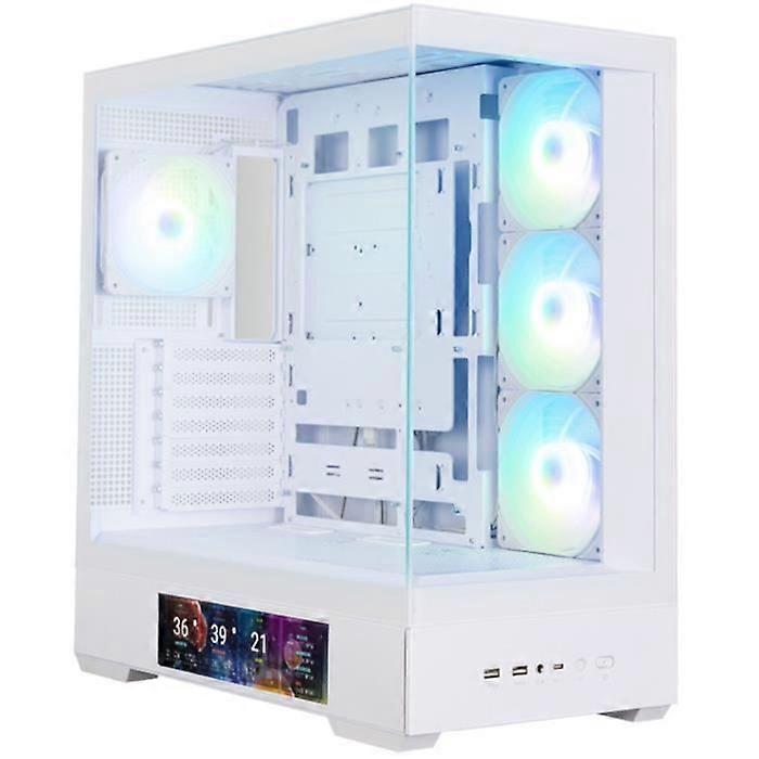 Case without power supply - ZALMAN P40 DS - Mid tower - ATX format - White