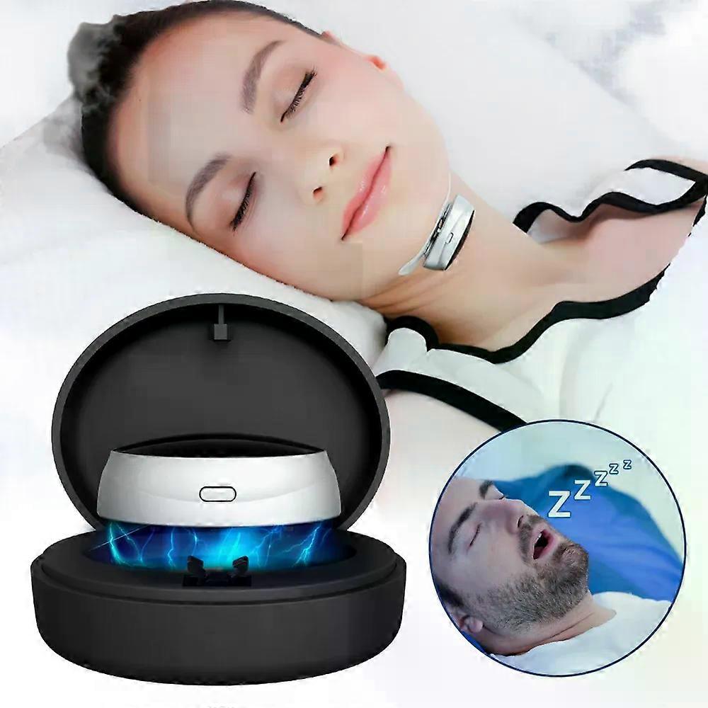 Smart Anti Snoring Device Dual Pulse Muscle Stimulator Stop Snore Relaxation Treatment Health Care Improve Sleeping Effective