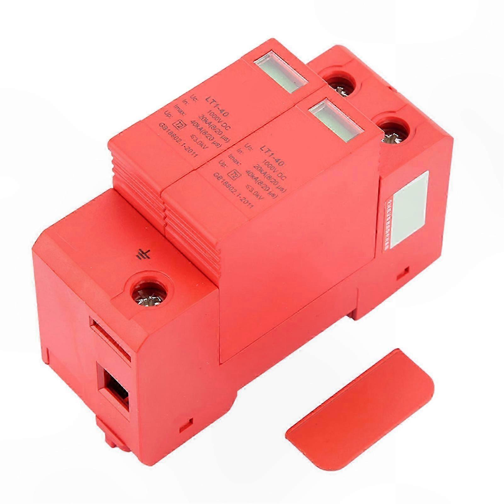 Low Voltage Surge Protector, 2P DC1000V, 20KA-40KA Arresting Device for Home Use