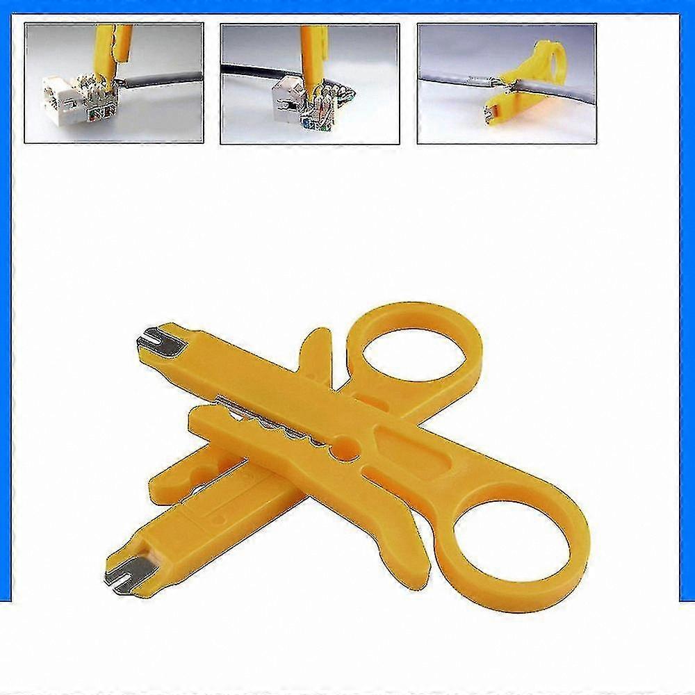 2pcs RJ45 Cat5 Network Tool Kit with Punch Down & Cable Stripper Function