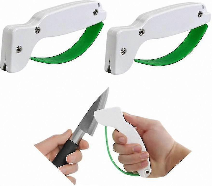 Portable Knife Sharpener for Kitchen, Garden, and Outdoor Tools - Quick 5-Second Sharpening for Knives, Axes, and Cleavers