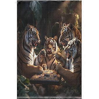 Tiger Jigsaw Puzzles, Wooden Puzzle Gift for Adult Jigsaw Puzzles Toys for Adults Teens Birthday Gifts for Adult Educational 300 Jigsaw Puzzles Set fo