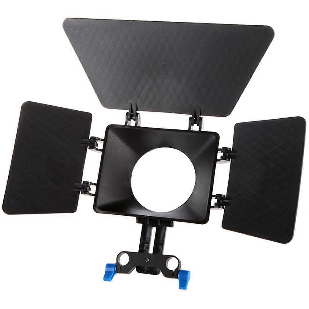 Matte Box Sunshade for 15mm Rail Rod Support DSLR 5DII 60D D90 550D 600D
