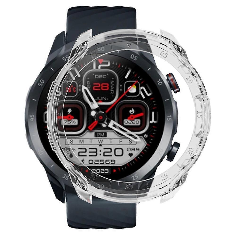 For Mibro A2 Watch Case Drop-proof Hard PC Protective Cover - Transparent