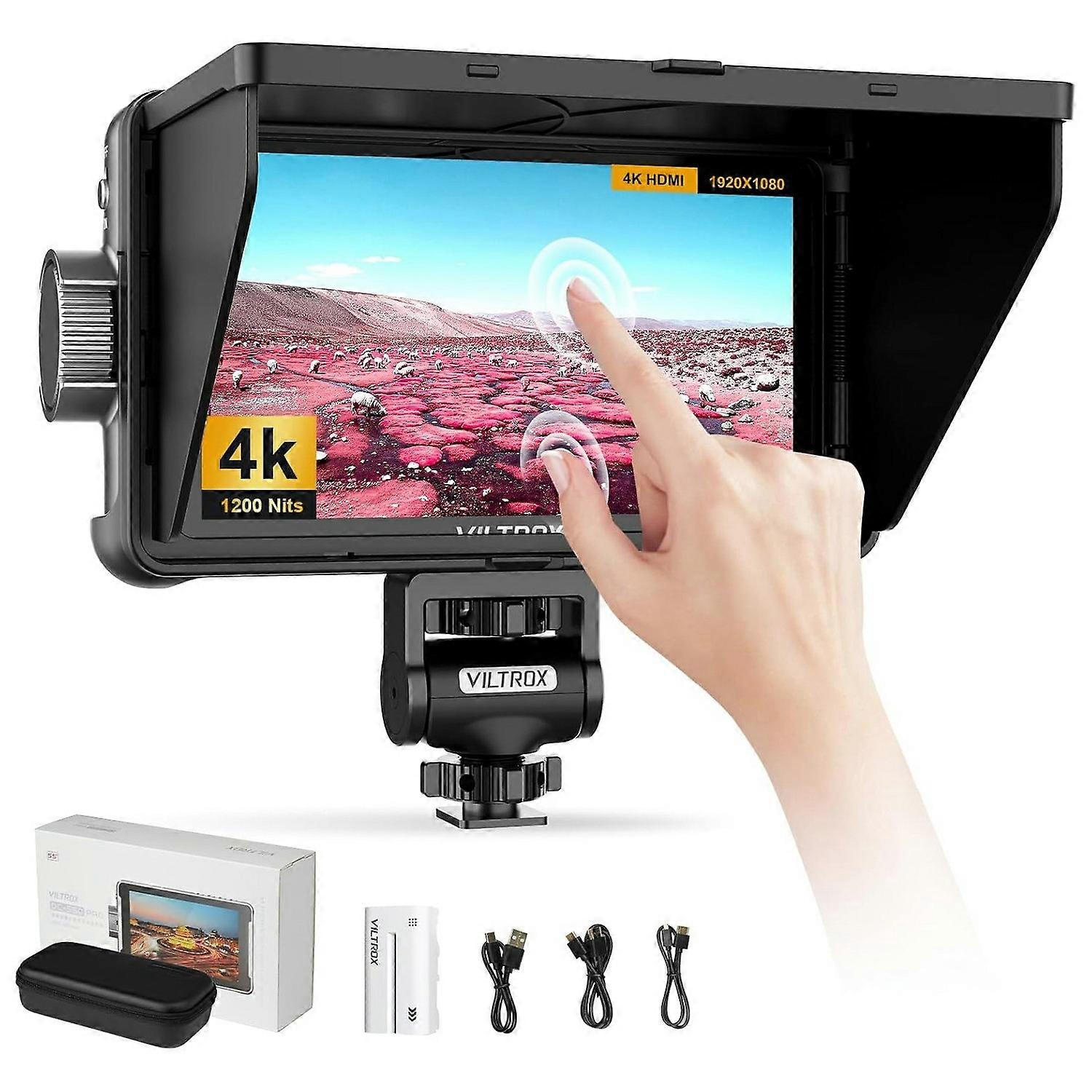 VILTROX DC-550 5.5 Inch Camera Field Monitor 4K HD In/Out 3D LUT HDR Display