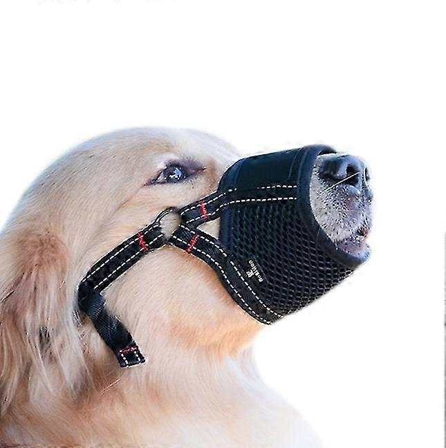 Dog Muzzle,Soft Nylon Muzzle Anti Biting Barking Chewing