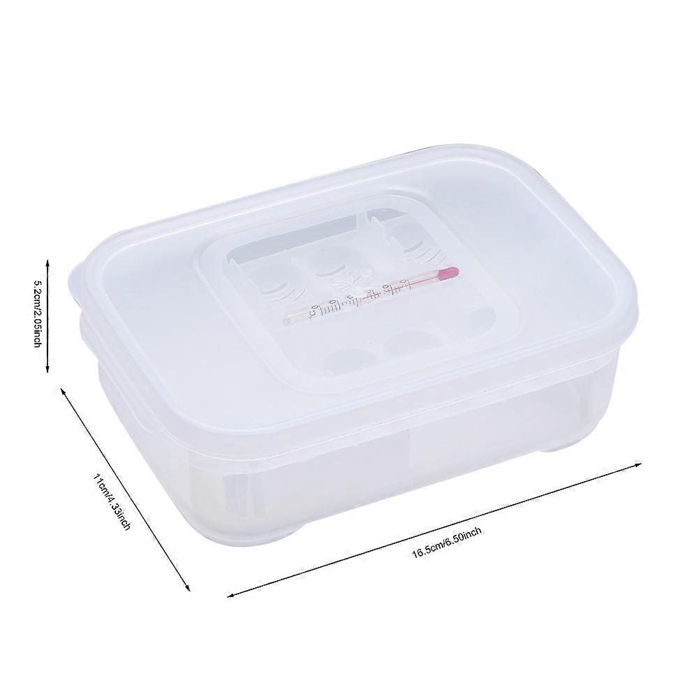 Transparent Plastic Reptile Egg Incubator Box 16.5x11x5.2cm
