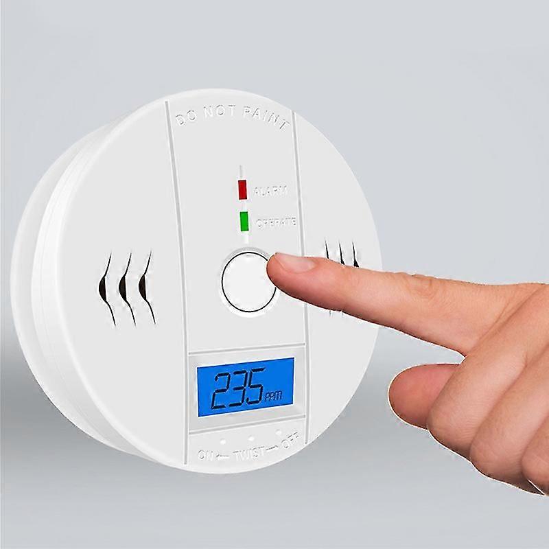 Wireless CO Gas Alarm LED Digital Display High Sensitivity CO Concentration Detector for Household Ordinary Type