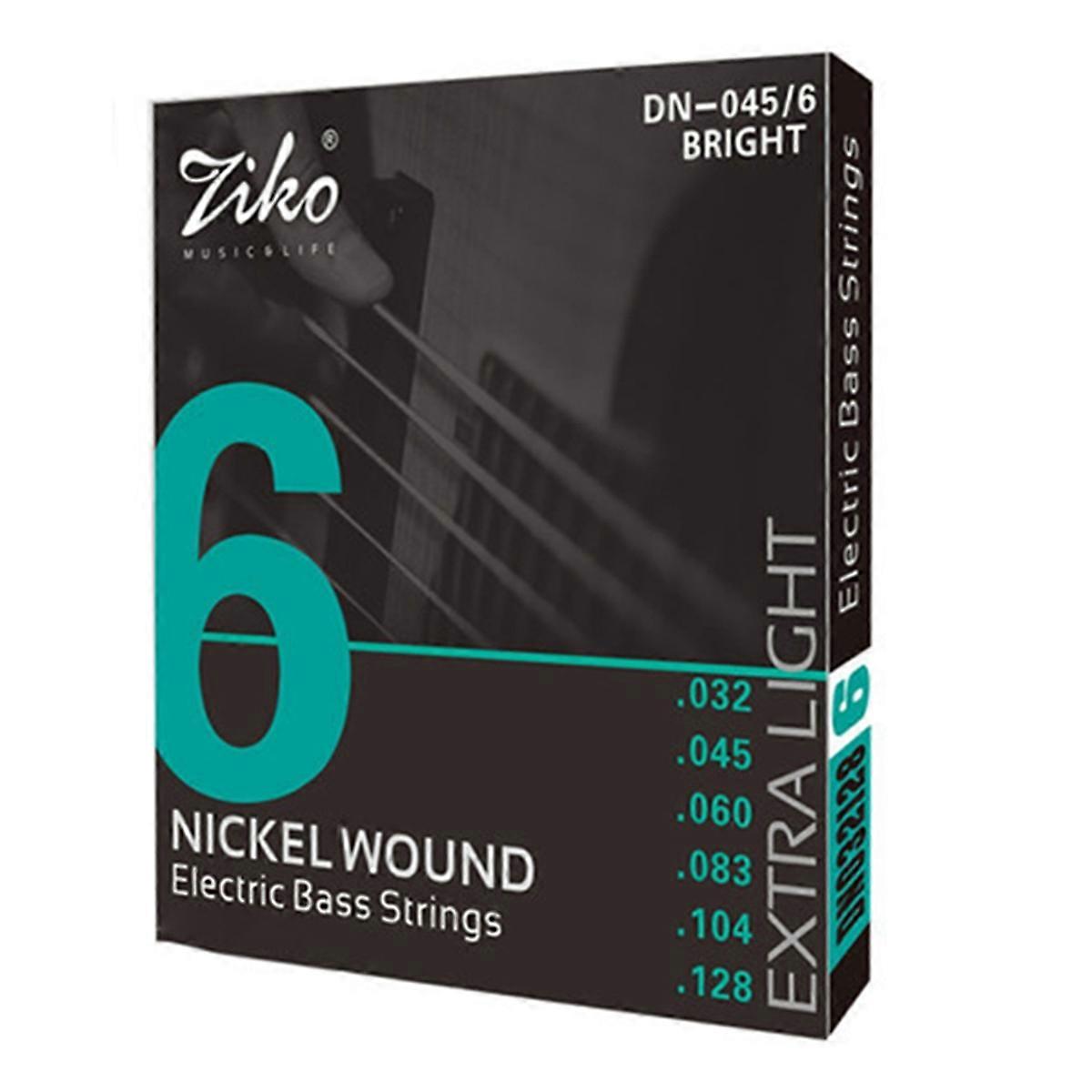 -045 6 Strings Bass Carbon Steel Hexagonal Alloy Beginner Professional Practice Strings