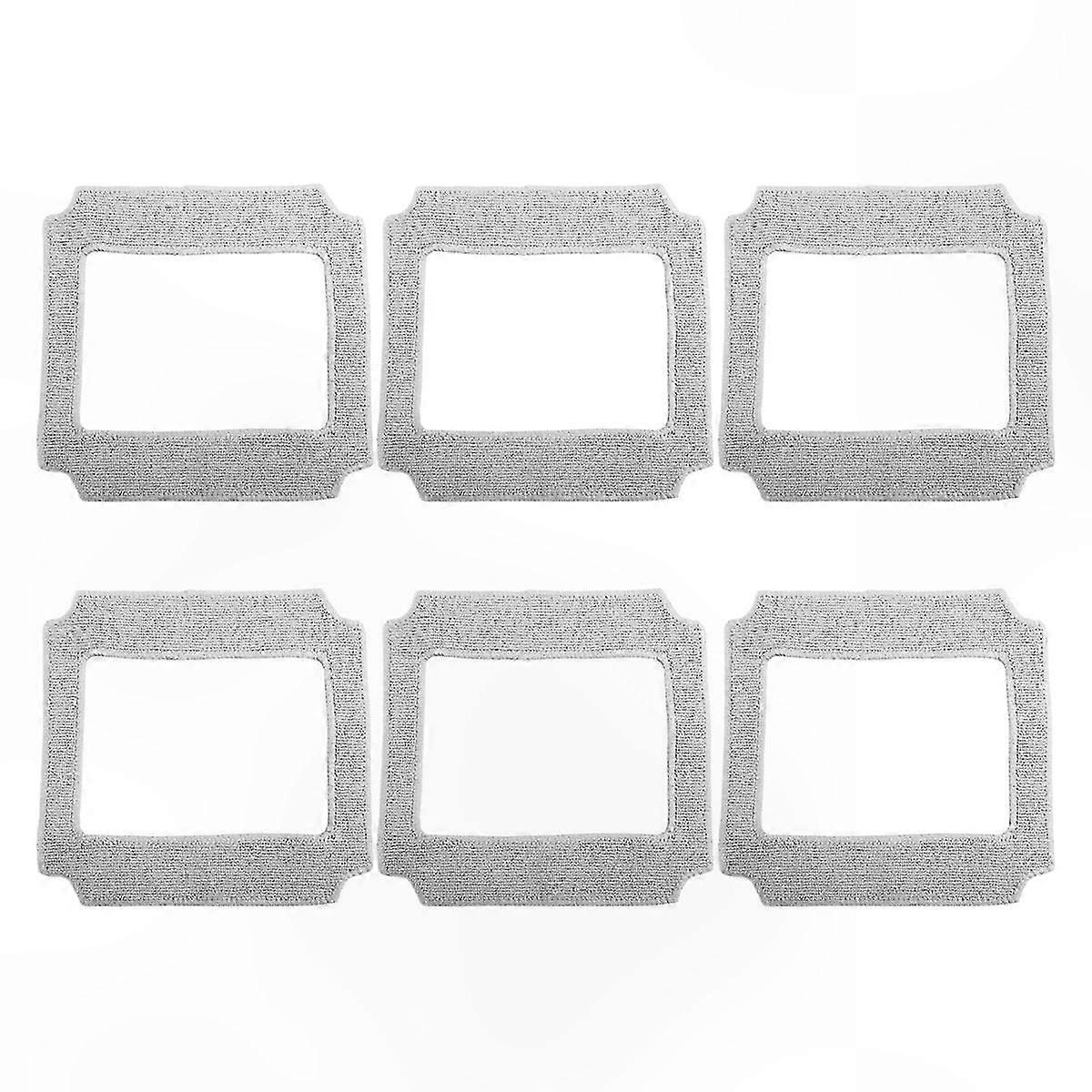 6-Pack Microfiber Cleaning Cloths for Window Mop Robots YW91 Model-Compatible Dusting Towels