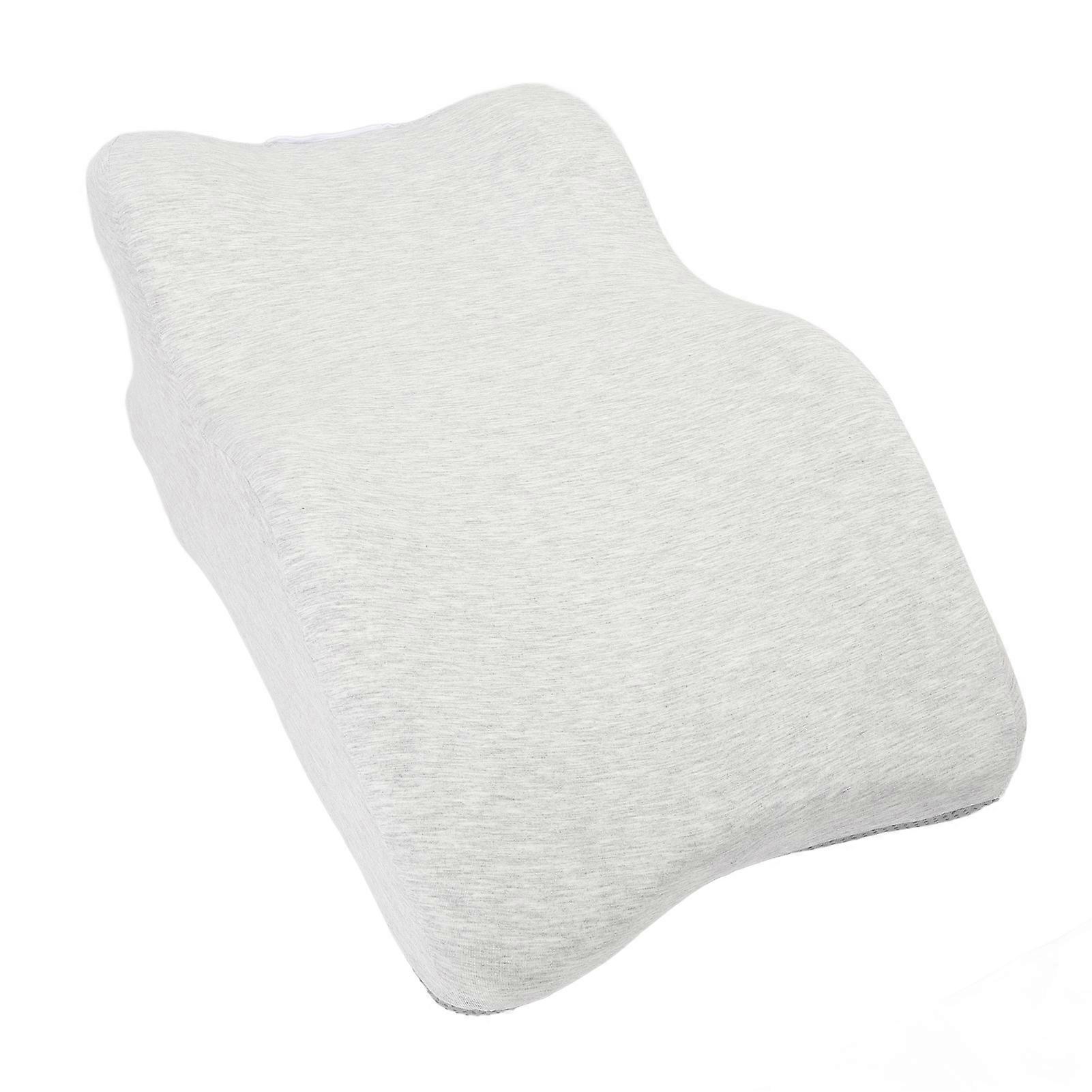 Memory Foam Beinkissen 60x35x21cm Hellgrauer Samt