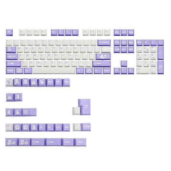 135 Key/Set Rabbit Theme PBT Dye Subbed Keycaps For MX Switch Mechanical Keyboard Keycap