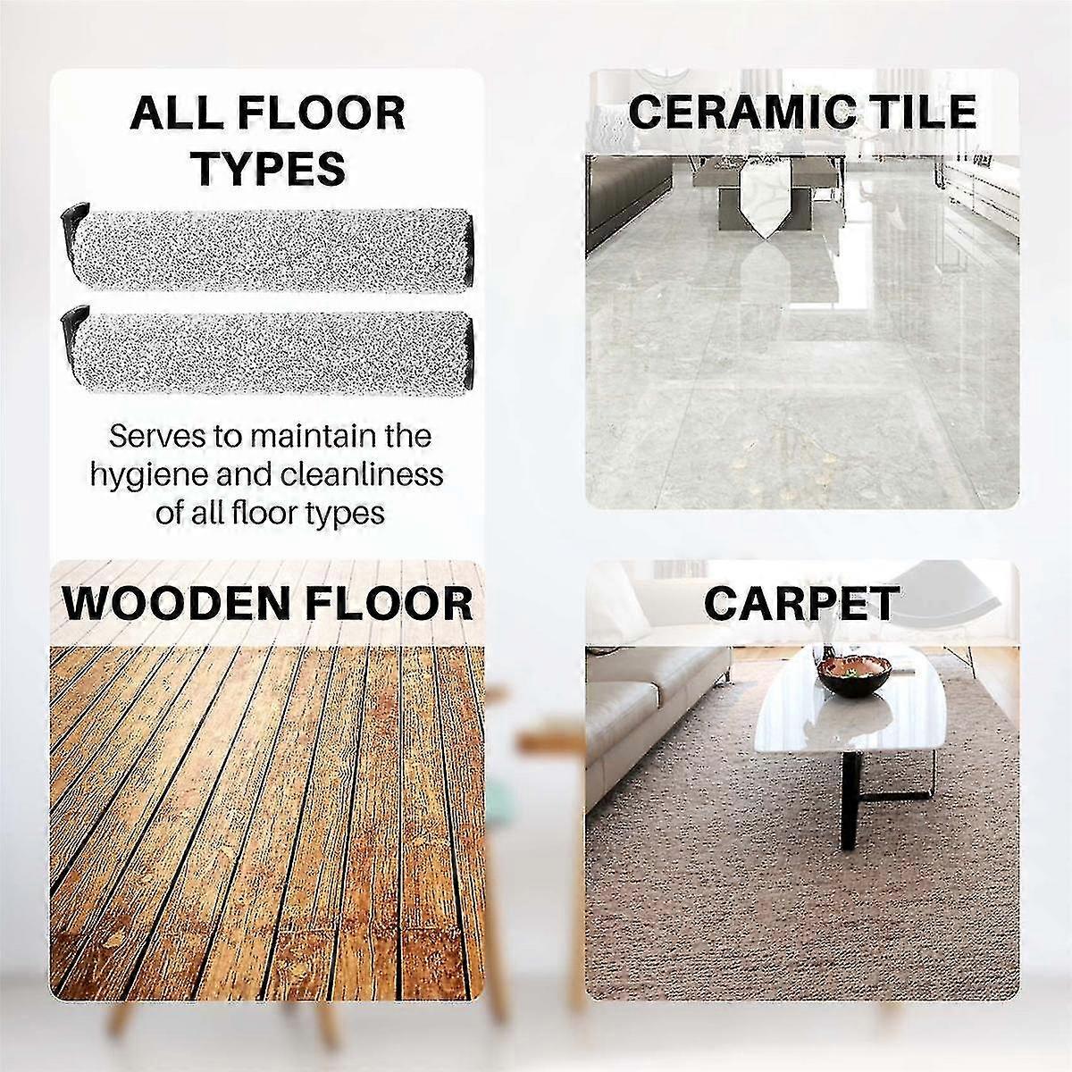 Vacuum cleaner filter and roller brush combination, suitable for S3/Ifloor 3, large cleaning area with low-sensitivity air outlet