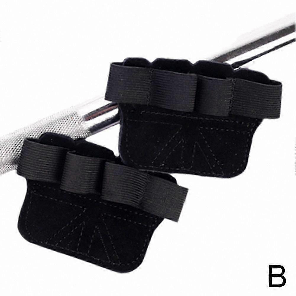 Double Layer Cowhide Workout Gloves with Thickened Grip Pads for Gym and Fitness Training