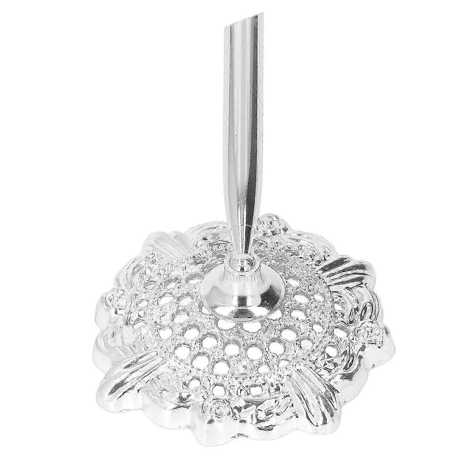 Pen Stand Retro Classic Style Hollow Pattern Compact Metal Material Decorative Practical Insertion P