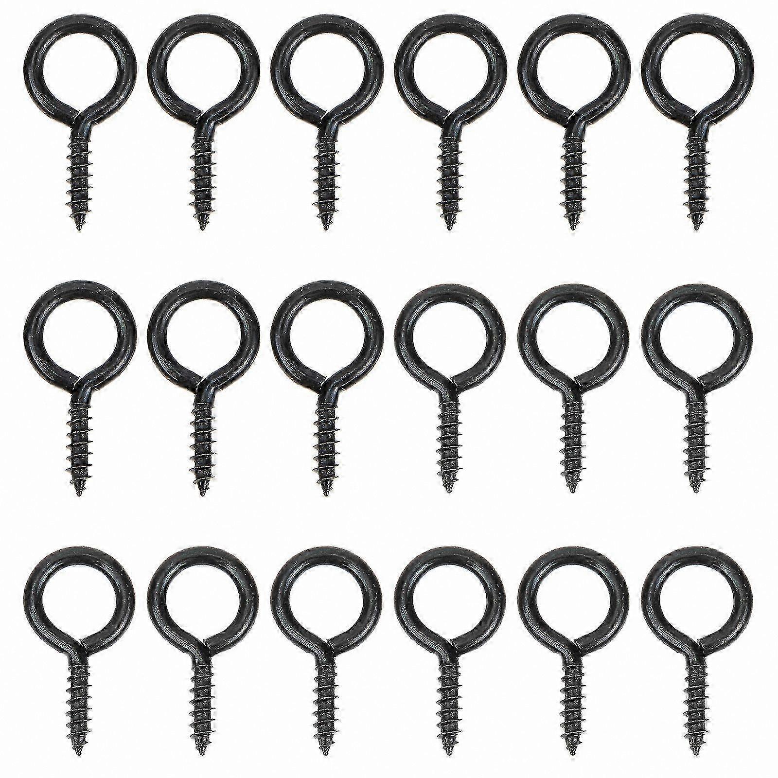 30-Pack Durable Metal S-Hooks with Screw Eyes for Hanging and Organizing