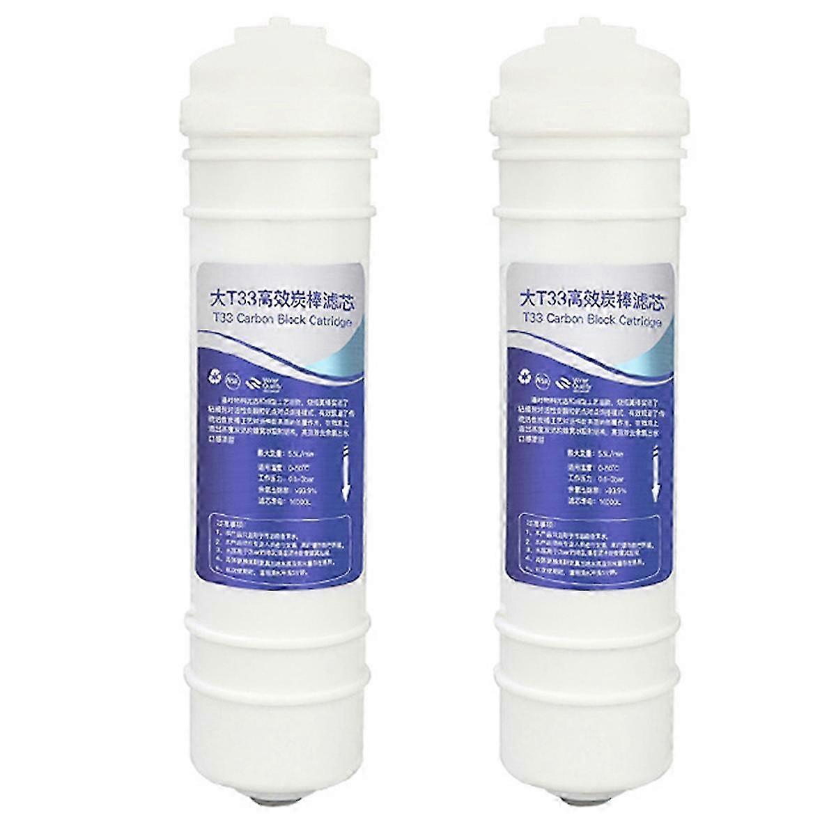 2 Pcs Universal Quick Connect Water Purifier Filter Replacement
