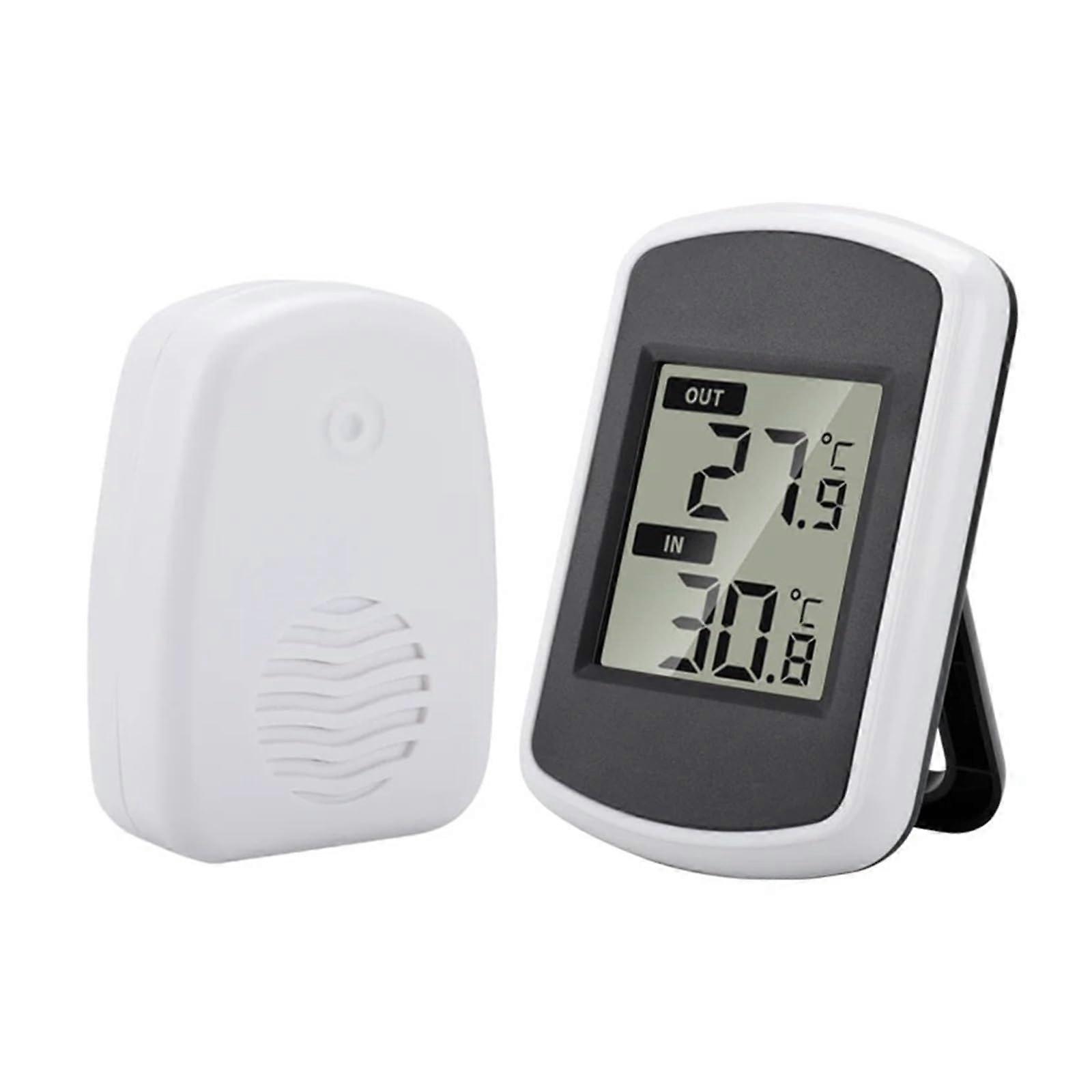 LCD Wireless Indoor/Outdoor Digital Thermometer And Temperature Monitor 40 To 60C Range For Home Office