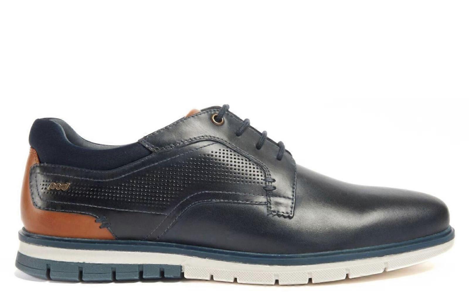 Pod Merlin Leather Shoes Navy