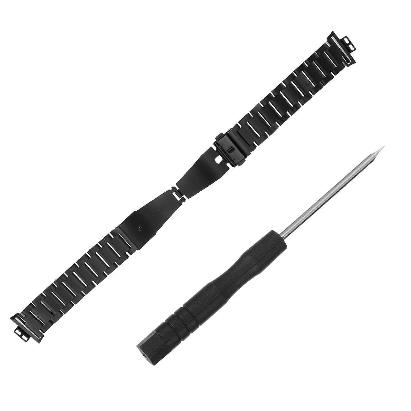 Comfortable Stainless Steel Watch Strap Three-Bead Style for Watch Fit 2Sets