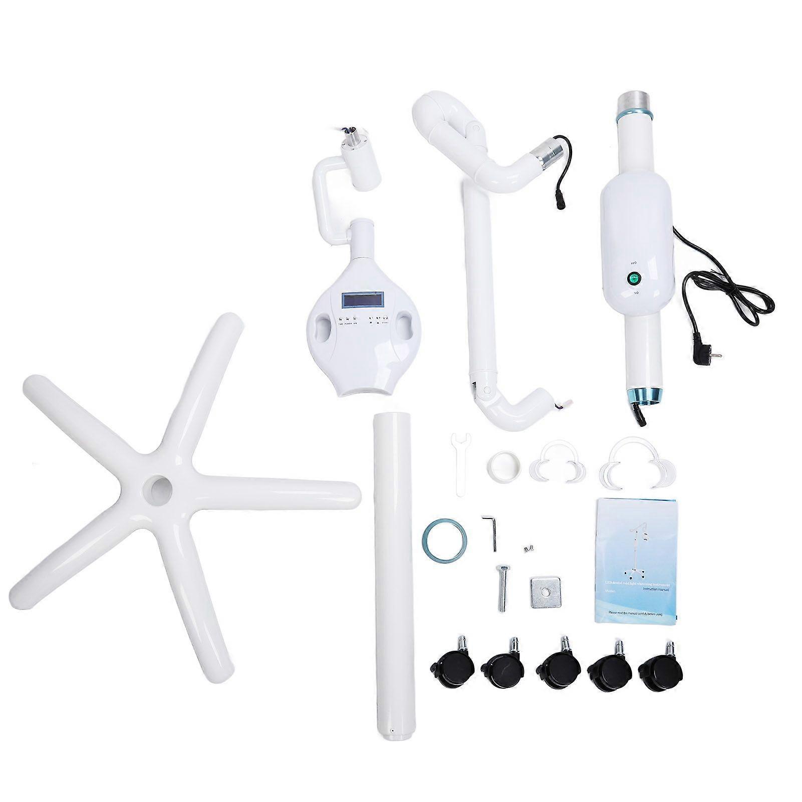 Teeth Whitening Lamp Clinic Adjustable Movable 8LED Dental Teeth Bleaching Light Machine 110240V EU Plug