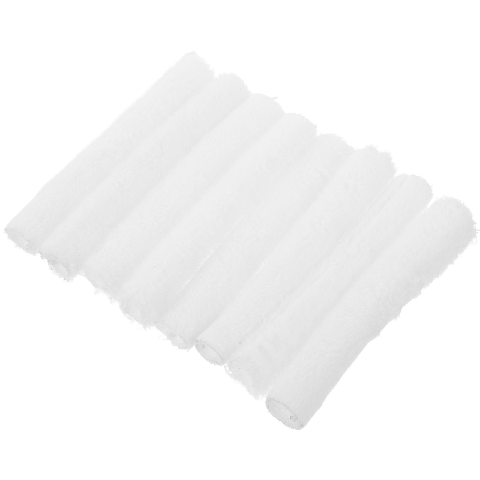 White Plush Heel Strap Slipper Inserts for Comfort Detachable 32Pcs Warm Decor