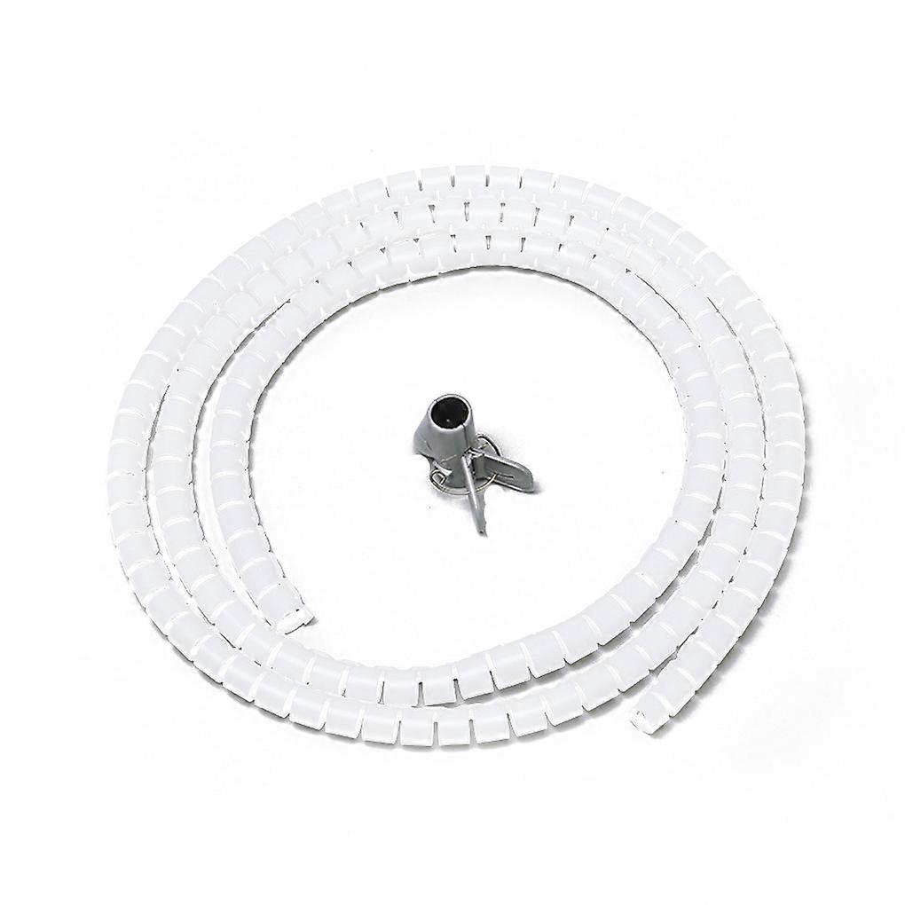 Electric Cable Organizer Protective 2M Living Room Organizing Sleeve White