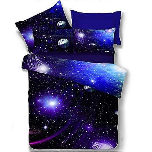 3D Printed Bedding Set, Polyester Quilt Cover And Sheet, Density NonFading, Large 240x225cm, 2 Pillowcases