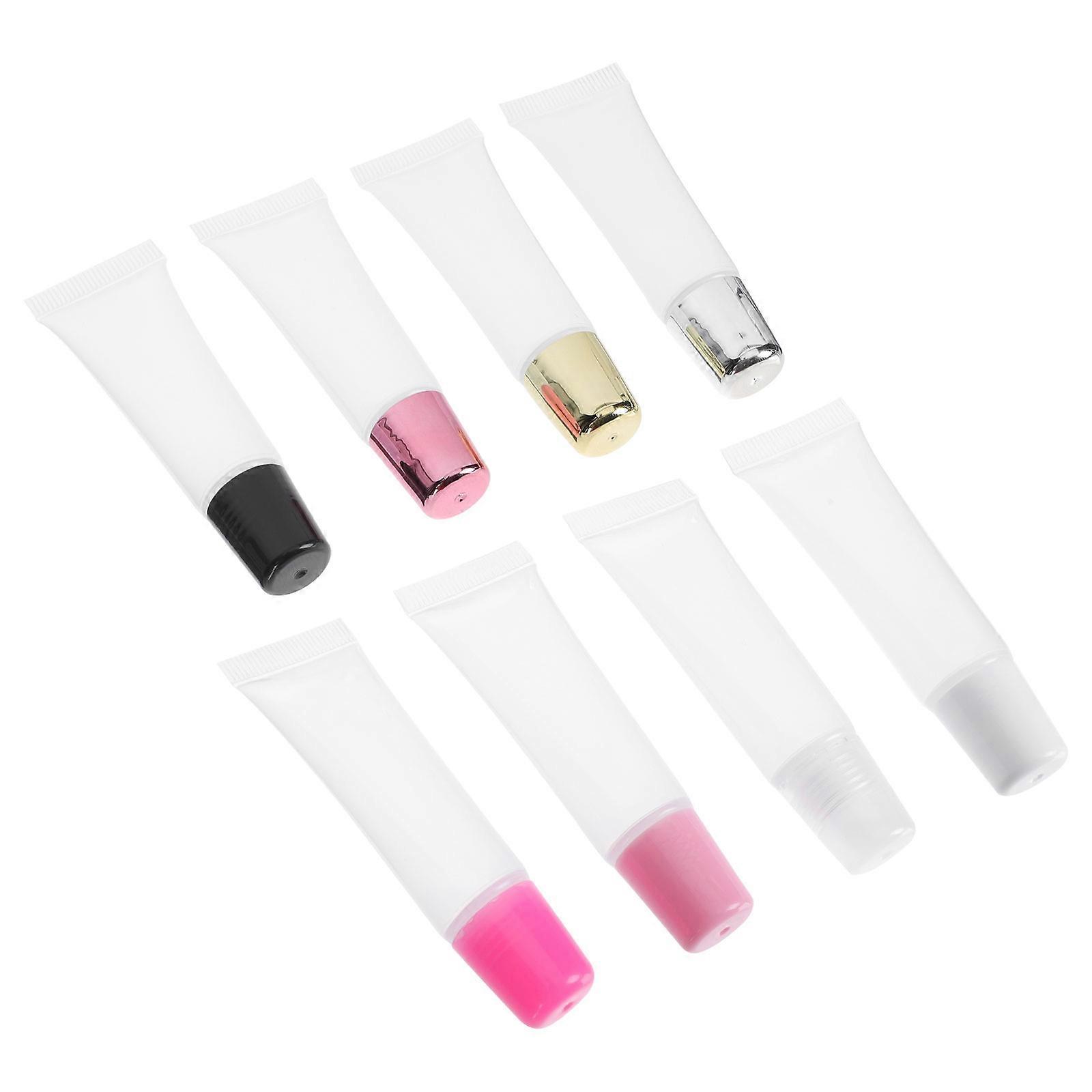 Stylish Lip Gloss Tube for Storage 8Pcs Assorted Color DIY Travel Bottles