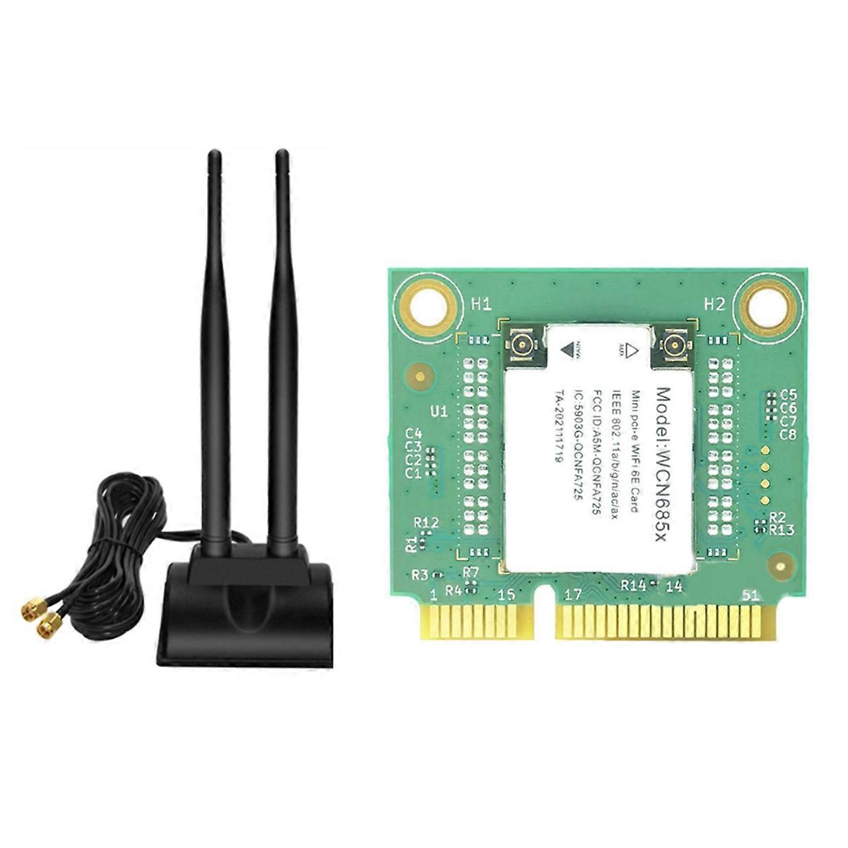 NFA725 NFA765 WCN685 AX6000 Mini PCIE Wireless WiFi Card WIFI6E 2.4G 5G 6G Bluetooth 5.2 WiFi Module Adapter
