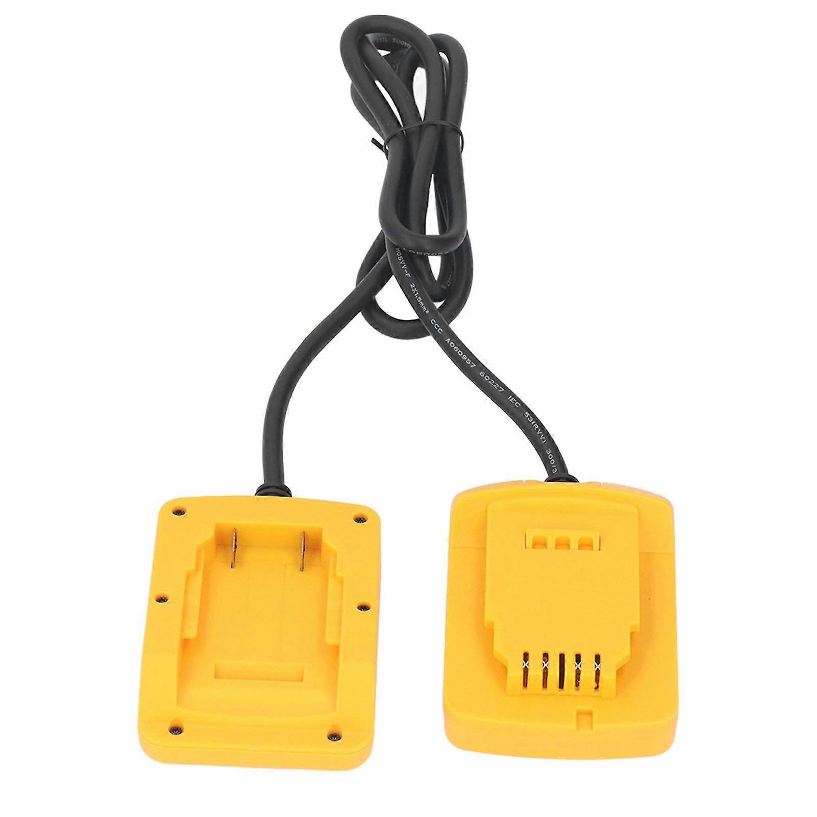 Lithium Ion Battery Adapter with Extension Cable Power Tool Battery Weight Reducer for DCB Series 18V 20V