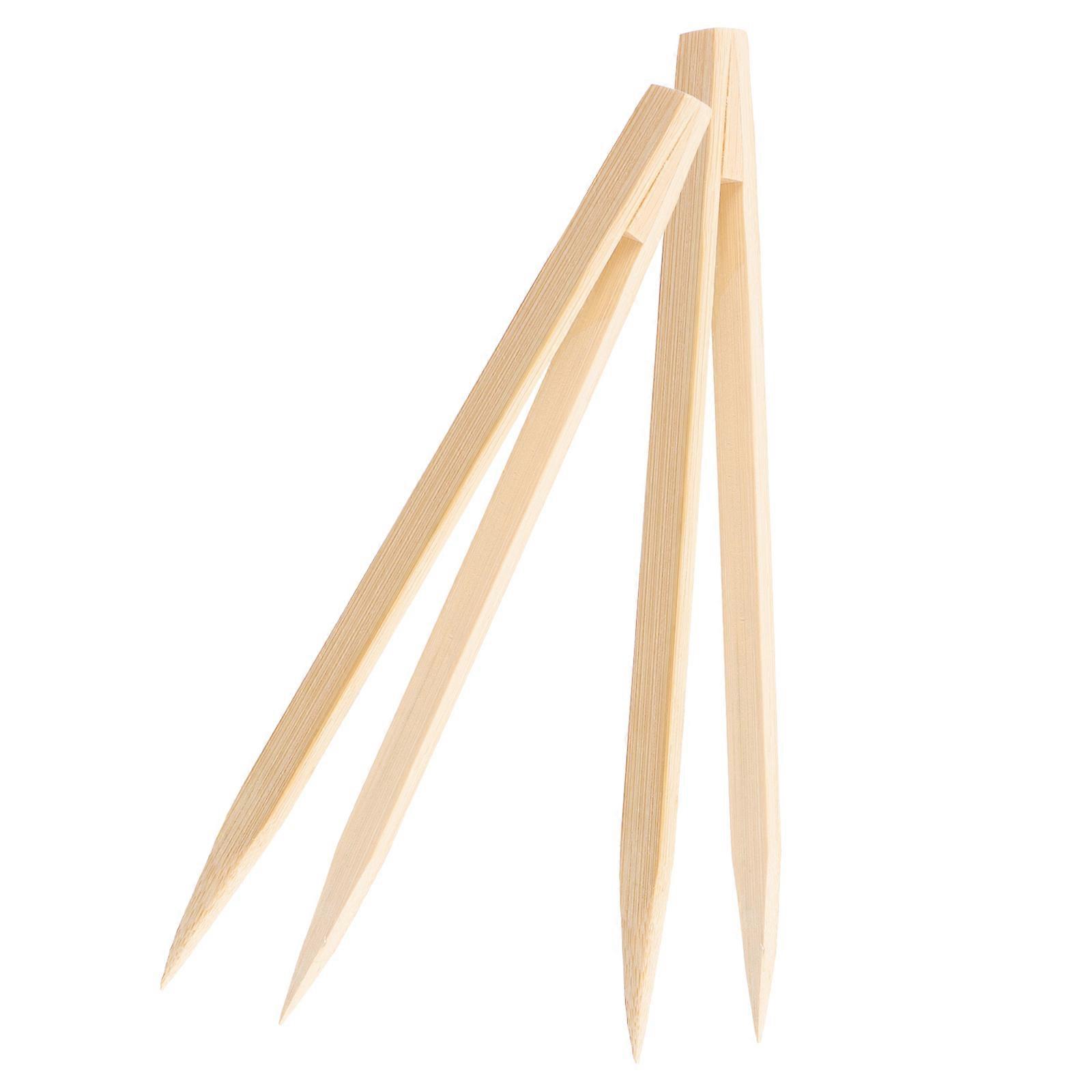 Reptile Feeding Tool Bamboo Tweezers for Lizards 8Pcs Pack