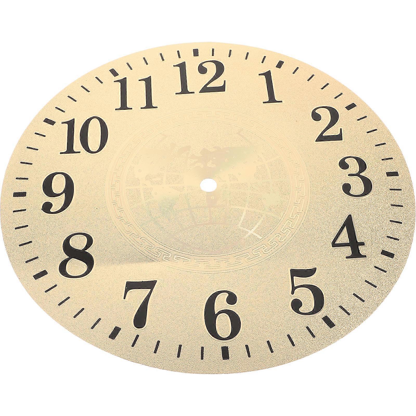 3Pcs PVC Wall Clock Dial Replacement for DIY Clock Project