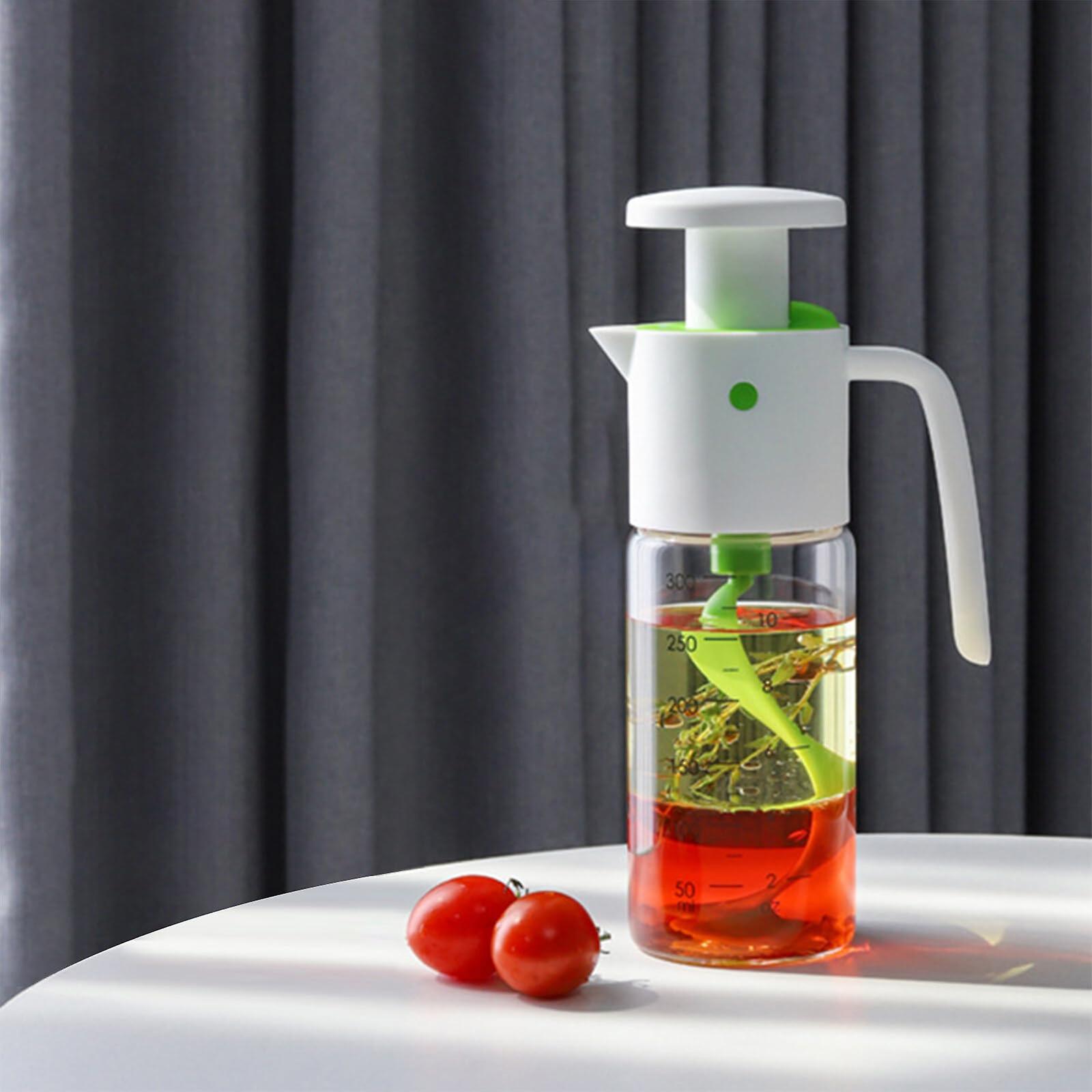 Salad Dressing Mixer Bottle 300ml 10 Oz Shaker Cruet Vinaigrette Bottle For Juice And Ketchup Storage
