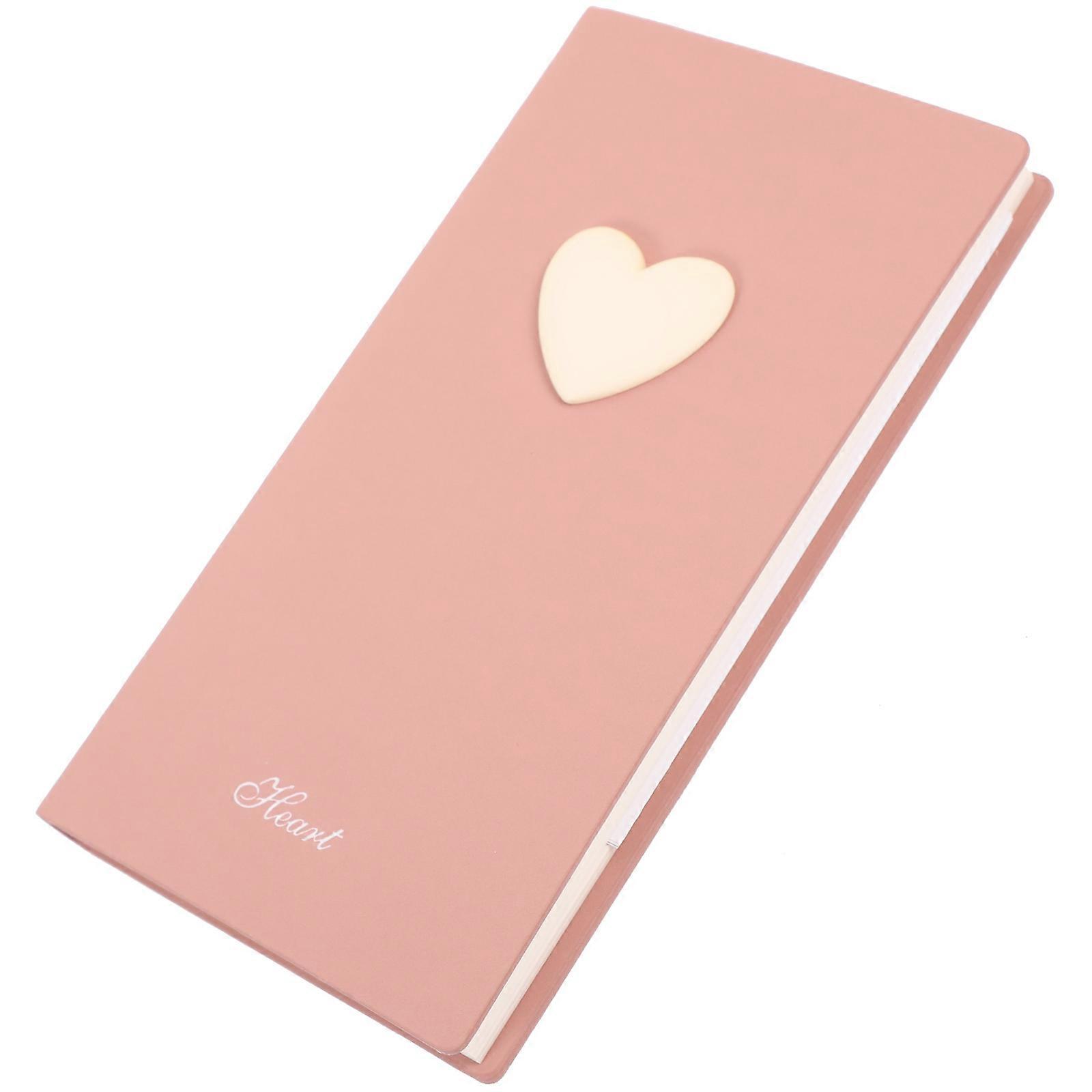 Daily Schedule Notebook 4Pcs With Buckle Ideal For Employees Students Journaling Soft Cover Pink