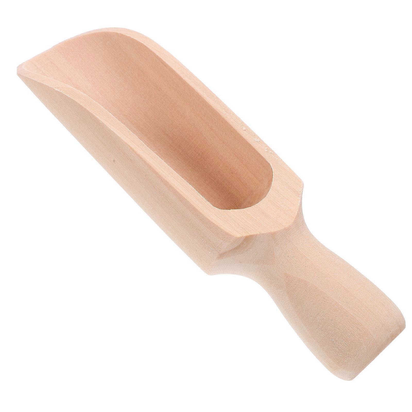 Coffee Scoops Beech Wood Spoon Cooking Tool Hotel 5.5×1.6×1.6in Scoop for Coffee Sugar Spice 1Pcs