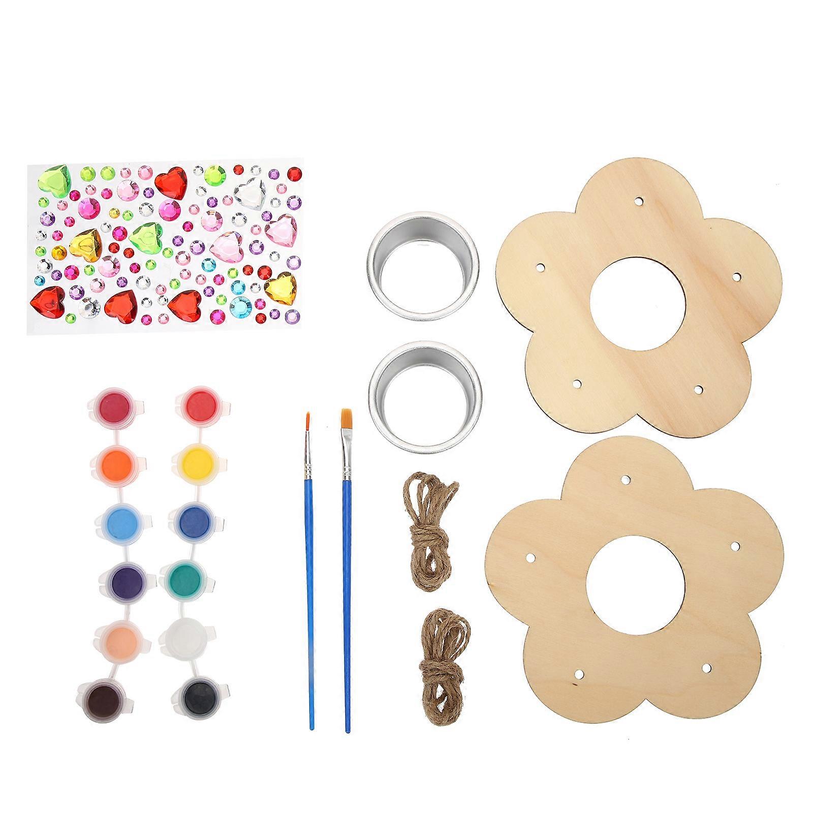 DIY Wood Bird Feeder Ideal For Outdoor Use With And 15X15cm Dimension 1 Set