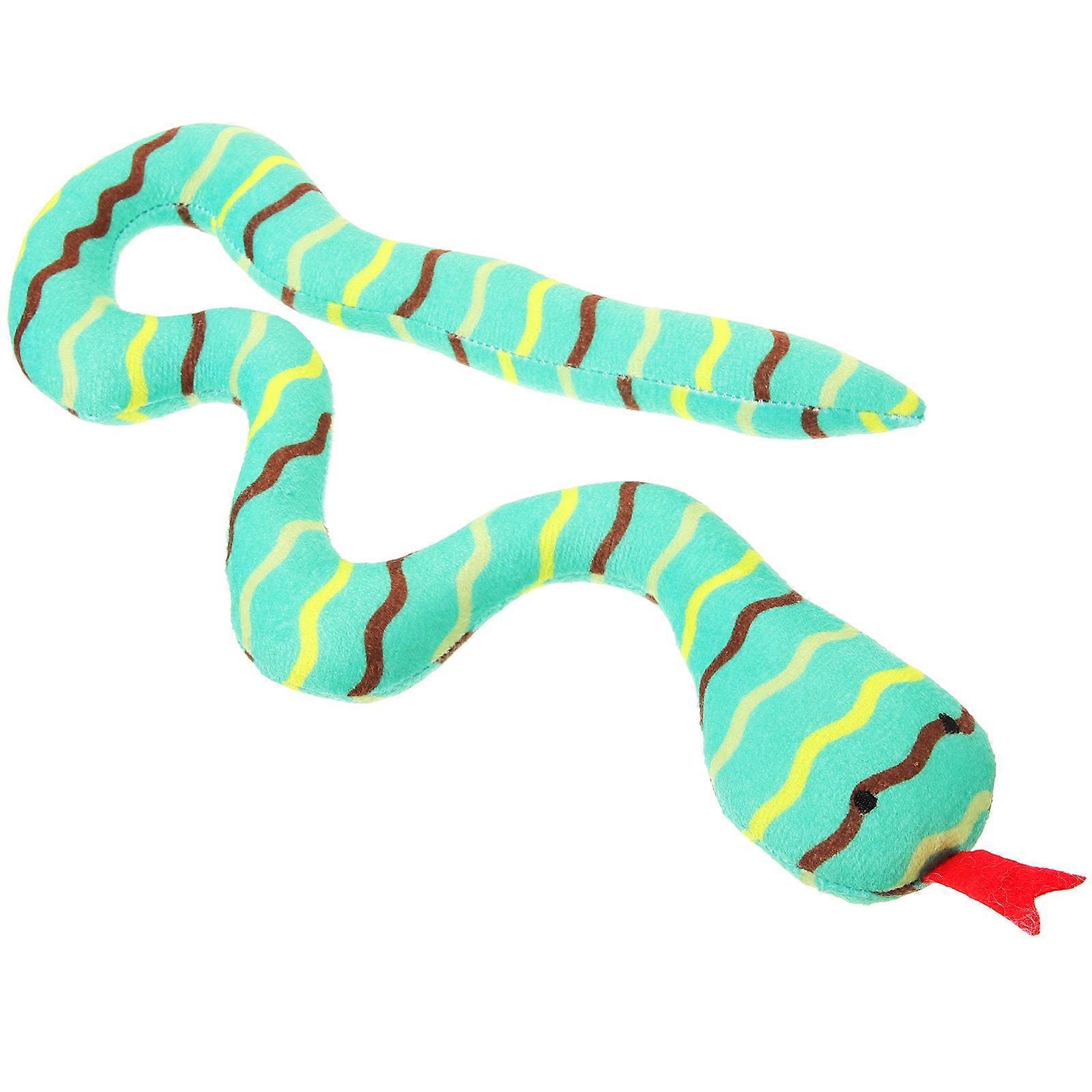Plush Cat Snake Toy For Indoor Cats Cat Entertainment 11X4.5X1.18In Random Color 5Pcs