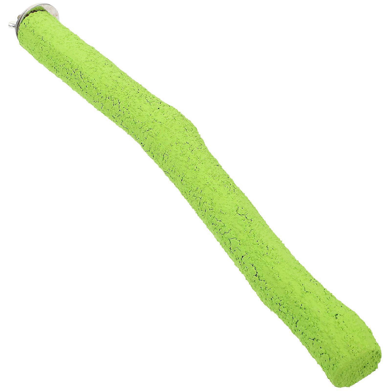 Light Green Bird Perches 4Pcs Standing Support For Parrots Indoor Use With Bite Resistance Feature