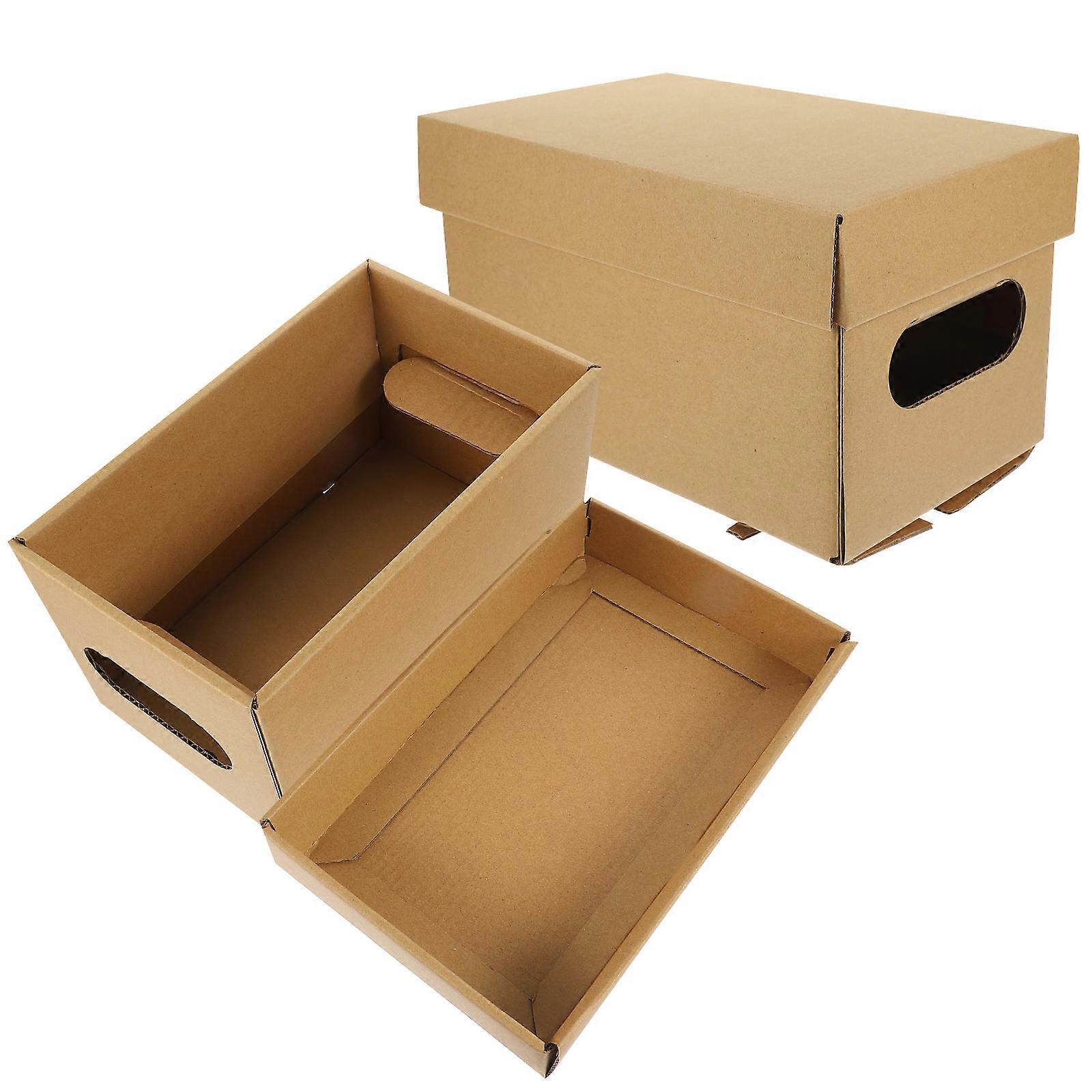 Paper Storage Box for Sundries Holder 2Pcs Office Storage Organizer
