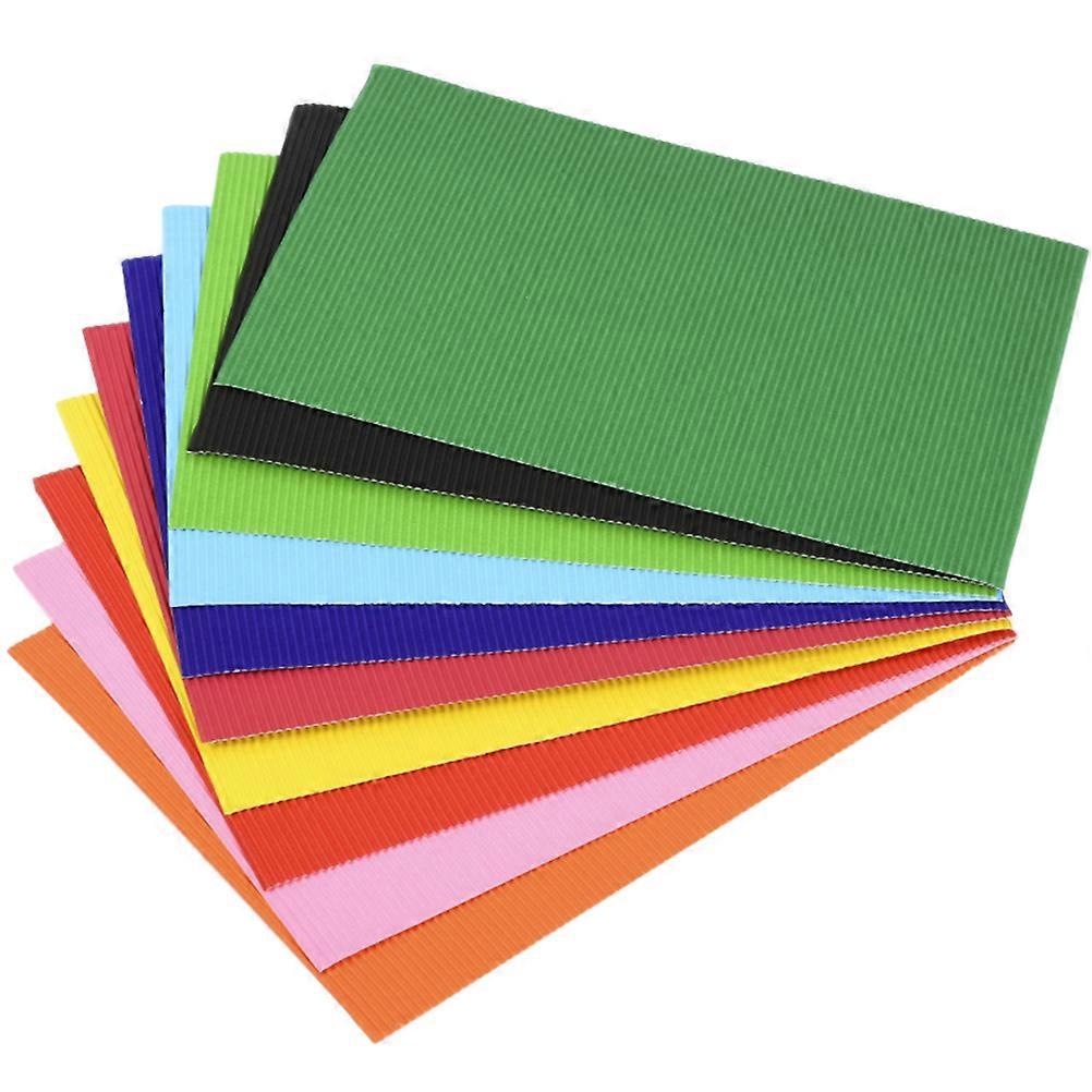 Colored Cardstock DIY Paper for Craft Project Use 112Pcs Corrugated Sheets