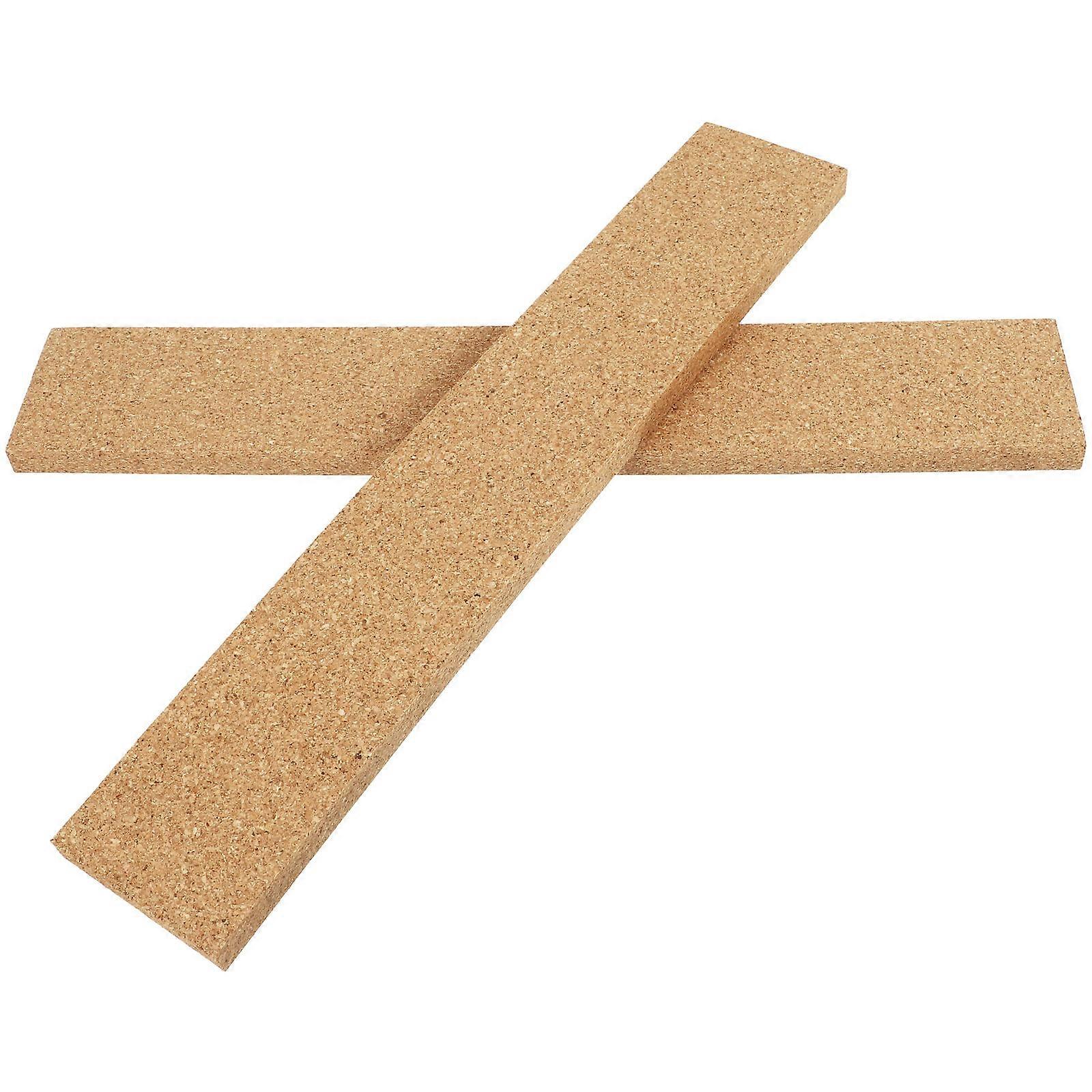 Self-Adhesive Cork Board Strip 8 Pcs Rectangular Photo Wall For Office Pub Restaurant Use 30.00X5.00X1.20CM Stylish Cork Material
